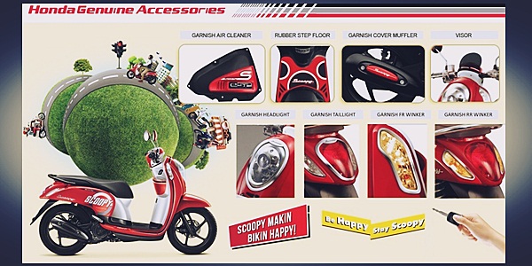 Aksesoris Honda Scoopy Terbaik